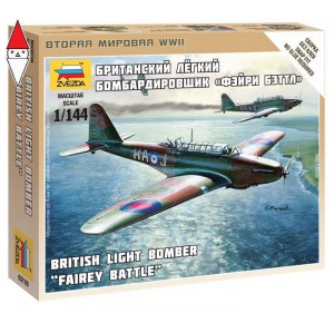 , , , ZVEZDA 1/144 BRITISH LIGHT BOMBER FAIREY BATTLE