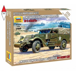, , , ZVEZDA 1/100 M-3 SCOUT CAR