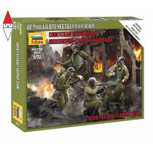 , , , ZVEZDA 1/72 SOVIET ASSAULT SAPPER TEAM