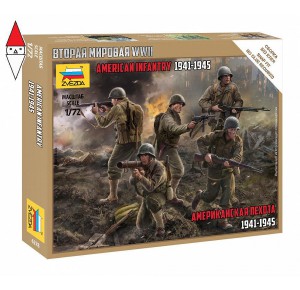 , , , ZVEZDA 1/72 AMERICAN INFANTRY 1941-1945