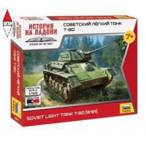 , , , ZVEZDA 1/100 SOVIET LIGHT TANK T-80 (WWII)