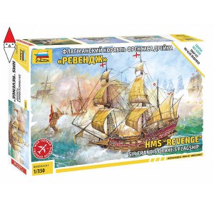 , , , ZVEZDA 1/350 HMS REVENGE SIR FRANCIS DRAKES FLAGSHIP