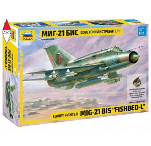 , , , ZVEZDA 1/72 SOVIET FIGHTER MIG-21 BIS FISHBED-L