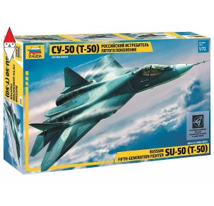 , , , ZVEZDA 1/72 RUSSIAN FIFTH-GENERATION FIGHTER SU-50 (T-50)