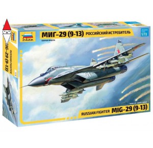 , , , ZVEZDA 1/72 RUSSIAN FIGHTER MIG-29 (9-13)