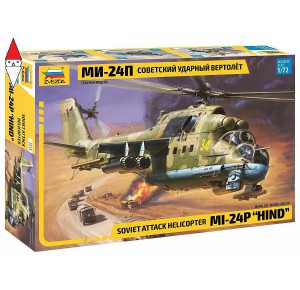, , , ZVEZDA 1/72 SOVIET ATTACK HELICOPTER MI-24P HIND