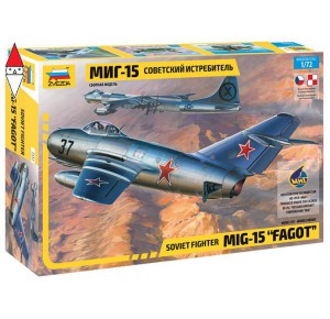, , , ZVEZDA 1/72 MIG-15 FAGOT