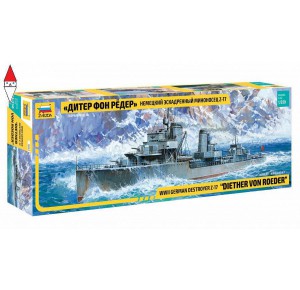 , , , ZVEZDA 1/350 WWII GERMAN DESTROYER Z-17 DIETHER VON ROEDER