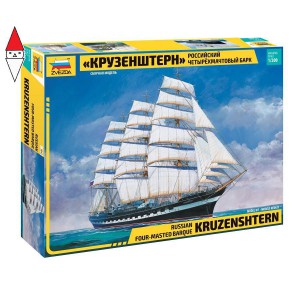, , , ZVEZDA 1/200 RUSSIAN FOUR-MASTED BARQUE KRUZENSHTERN
