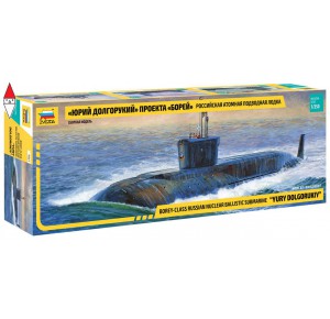 , , , ZVEZDA 1/350 NUCLEAR SUBMARINE YURI DOLGORUKIJ K-535
